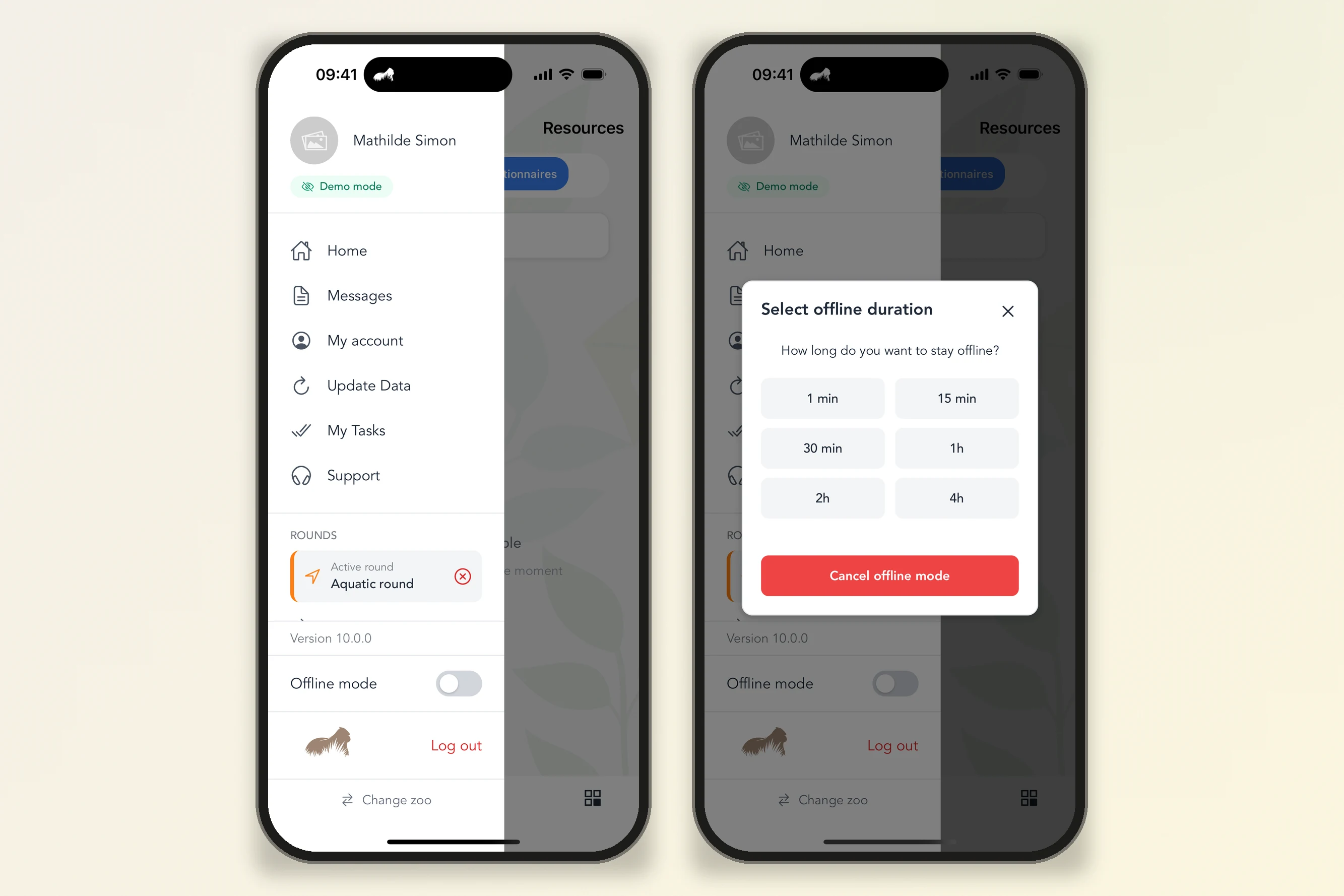 Mode hors-ligne de l’application mobile